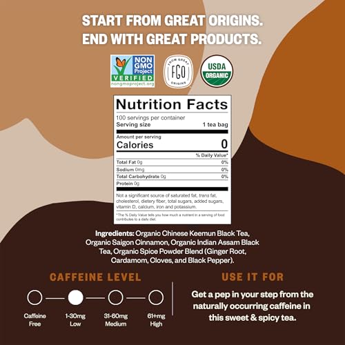 Organic Chai Tea (100 Count)