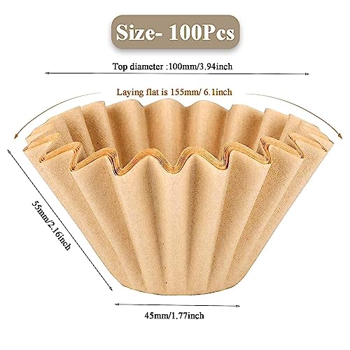 1 2 Cup Brown Coffee Filters (100 Count)