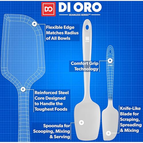 DI ORO Silicone Spatula Set (5 Count)