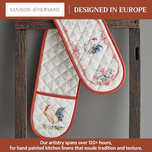 Double Oven Mitts 100% Cotton Double Oven Glove