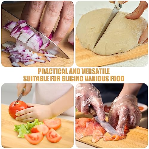 12 Packs Wooden Cutting Board Set with Handles Large Kitchen Serving Plain Chopping Board Bulk Gifts for Mom for Vegetables Meat Pizza Cheese Fruit Bread (12 Count)