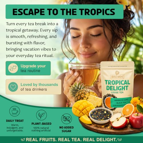 Tropical Delight Fruity Loose Tea (3.53 Ounce)