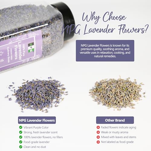 Freeze Dried Lavender Flowers 4 Oz (4 Ounce)