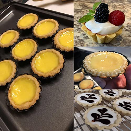 12PCS 2.6" Egg Tart Molds