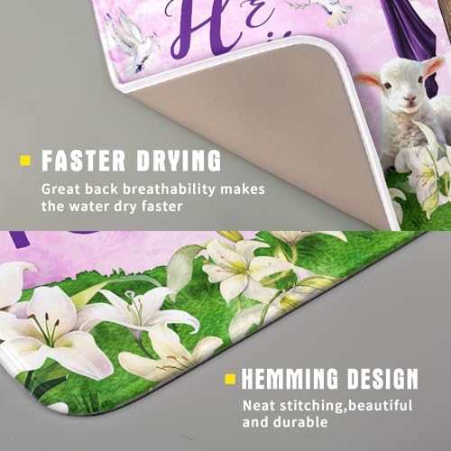 Easter Purple Dish Drying Mat