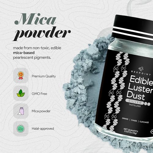 Silver Edible Luster Dust 15g