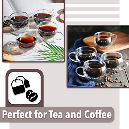 BTaT Double Walled Espresso Cups (4 Count)