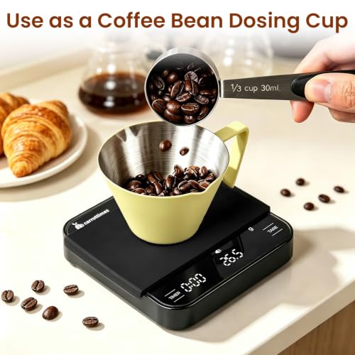 1 Pc Stainless Steel Espresso Shot Cup with Dual Scale