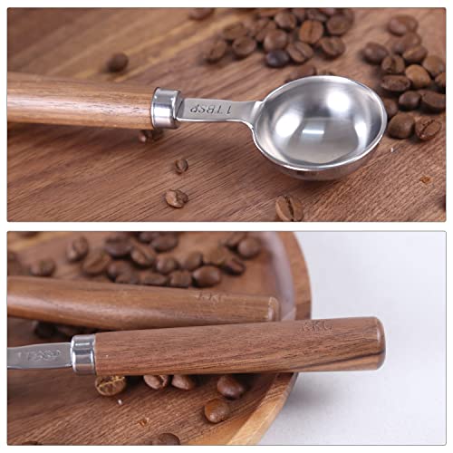 Wooden Handle Coffee Scoops (2 Count)