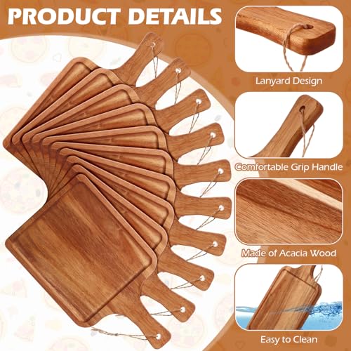 16 Pcs Acacia Wood Cutting Boards (16 Count)