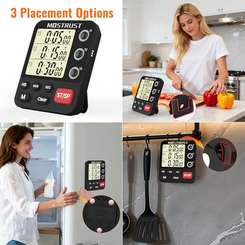 Digital Dual Kitchen Timer (3 Count)