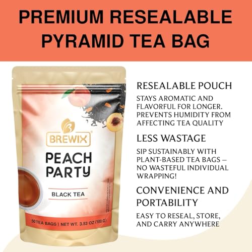 Peach Black Tea Bags (50 Count)
