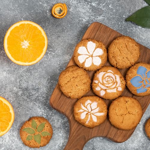Coffee Stencils and Cookies Decoration 14Pcs 2.8”x2.8” and 4.3”x4.3” (14 Count)