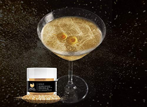 Gold BREW GLITTER Edible Glitter For Drinks