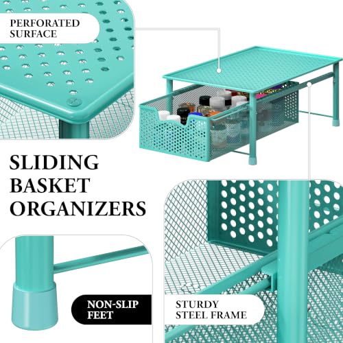 Stackable Cabinet Basket Drawer Organizer
