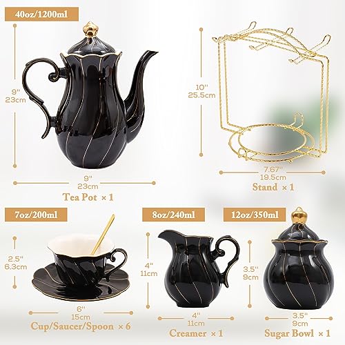 22 pcs Porcelain Tea Set for 6