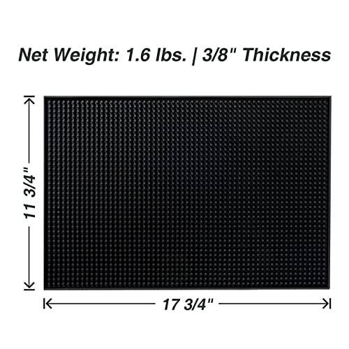 PVC Bar Service Mat for Cocktail Bartender 18x12 inches