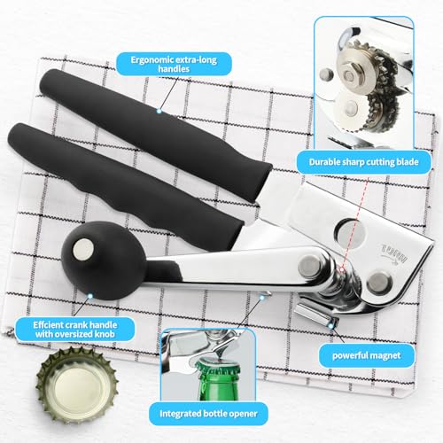Manual Heavy Duty Crank Commercial Can Opener Cozy Long Handles