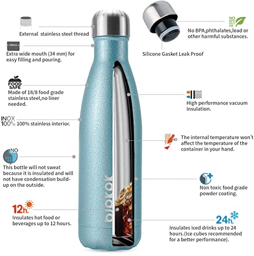 17 oz Small Insulated Water Bottle