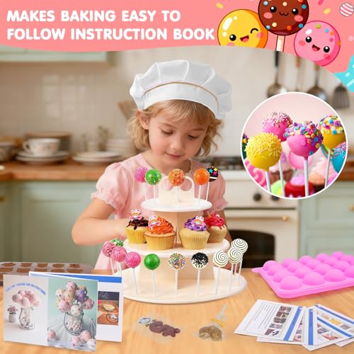 Cake Pop Maker Kit 618Pcs with 5 Silicone Mold Sets