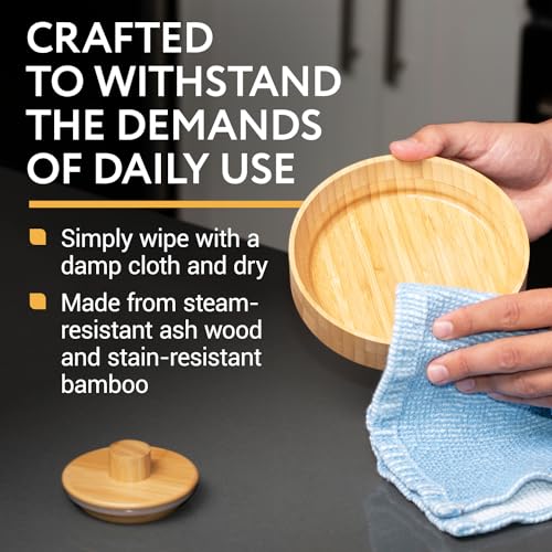 Coffee Pot Cover & Wooden Trivet Set Compatible with Chemex