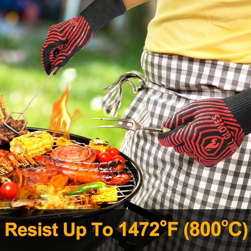 BBQ Gloves BBQ Accessories 1472℉ Extreme Heat Resistant