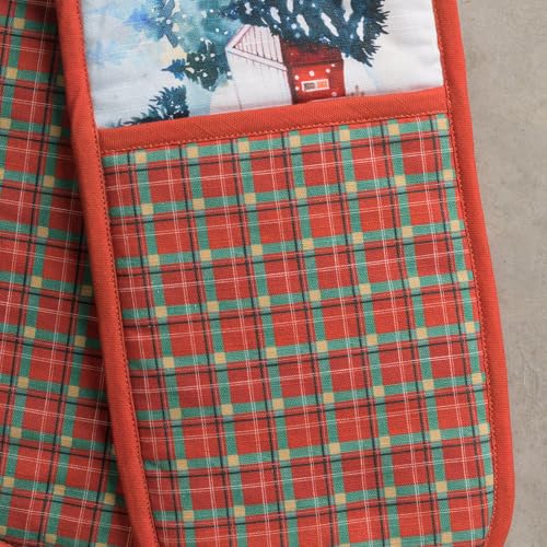 Double Oven Mitts 100% Cotton Double Oven Glove