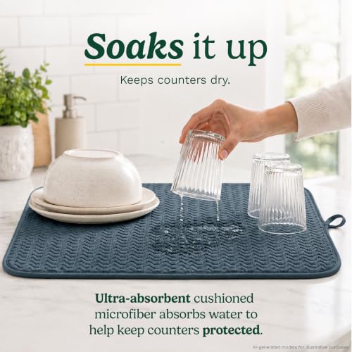 Cuisinart Dish Drying Mat for Kitchen Counter (2 Count)