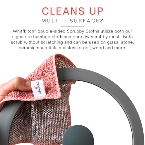 Scrubbing Dishcloths 2ply Mesh Scrub Reusable Dishrag 6pk 6x7in