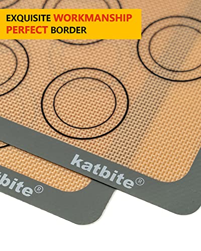 Macaron Silicone Baking Mat Set of 2 Grey