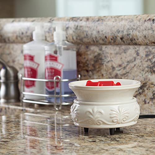 ETC 2-in-1 Candle and Fragrance Warmer for Warming Scented Candles or Wax Melts and Tarts with to Freshen Room, Sandstone