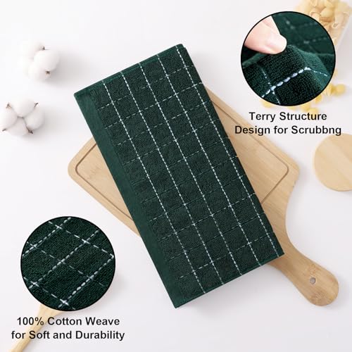 100% Cotton Terry Kitchen Dish Cloths (6 Count)