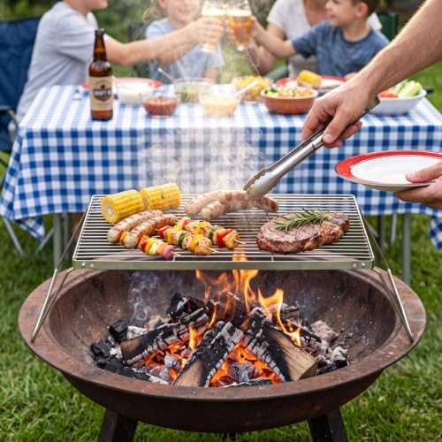 Large Folding Campfire Grill
