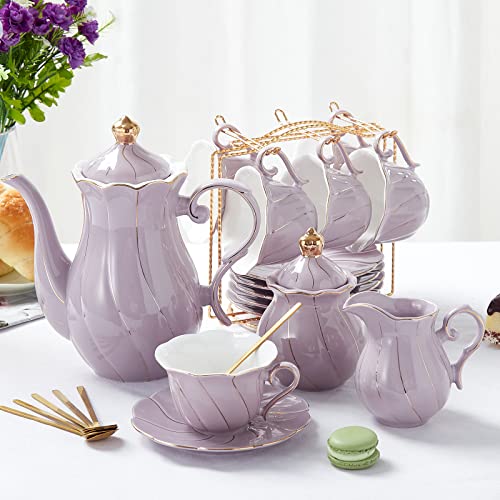 22 pcs Porcelain Tea Set for 6