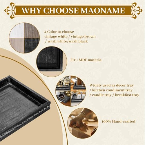 Square Wood Serving Tray