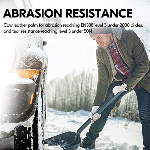 32℉ Lined Full Leather Winter Gloves
