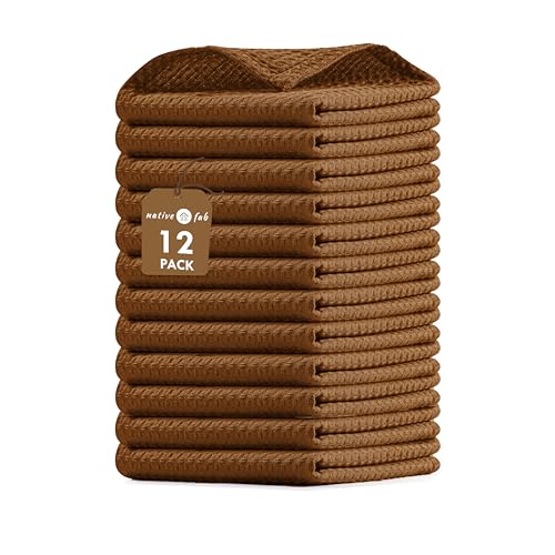 Waffle 12 Pack Dish Cloths (12 Count)