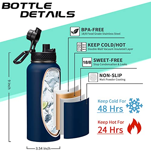 Stainless Steel Water Bottles 32oz (9 Count)