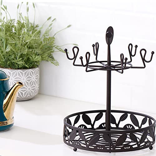 Coffee Mug Holder with Coffee Pod Basket Storage
