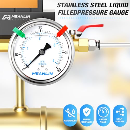 0~60Psi Liquid Filled Pressure Gauge 1