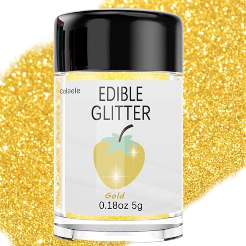 Gold Edible Glitter Glimmer Powder for Cakes Drinks