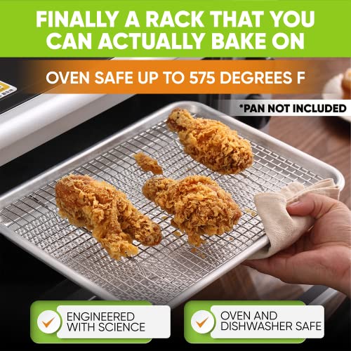 8.5" x 12" Stainless Steel Cooling Rack for Cooking & Baking