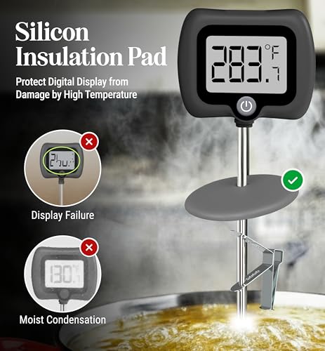 Digital Candy Thermometer with Pot Clip