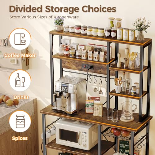 Large Bakers Rack with Power Outlets