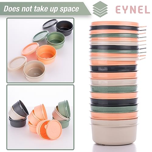 9 oz Small Round Food Storage Containers with Lids Set of 10 (10 Count)