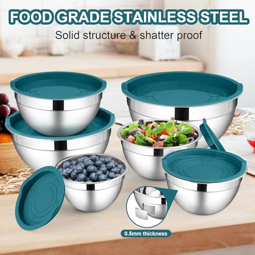 6 PCS Stainless Steel Mixing Bowl (12 Count)