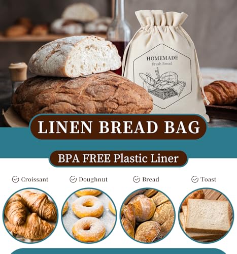 2 Pack of Bread Bags for Homemade Bread (2 Count)