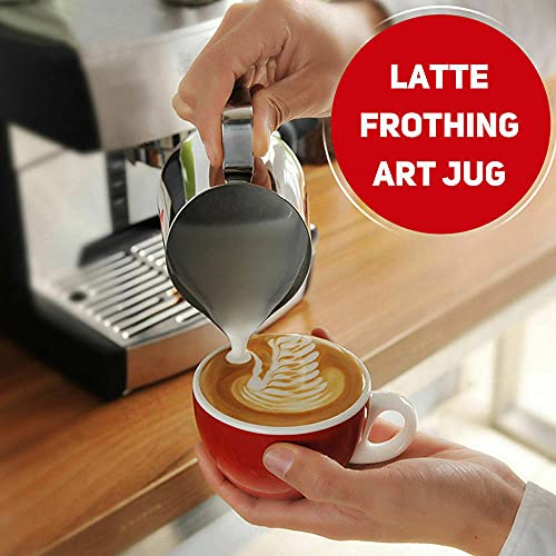 4 Pack Milk Frothing Pitcher 900ml 32oz Large Capacity Steaming Pitchers (4 Count)
