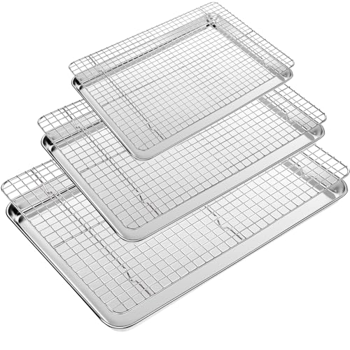 Baking Sheet with Wire Rack Set of 6