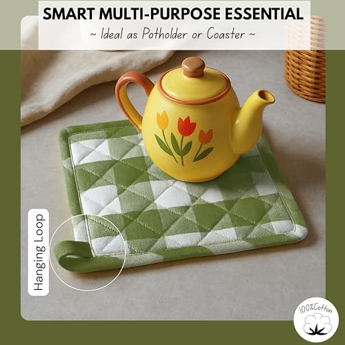 Buffalo Plaid Check Oven Mitts and Pot Holders Set of 4 (4 Count)